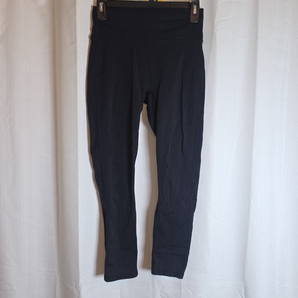 Fabletics Women's No‎ Size Tag Black Leggings Pockets Gym Athletic Fitness Yoga